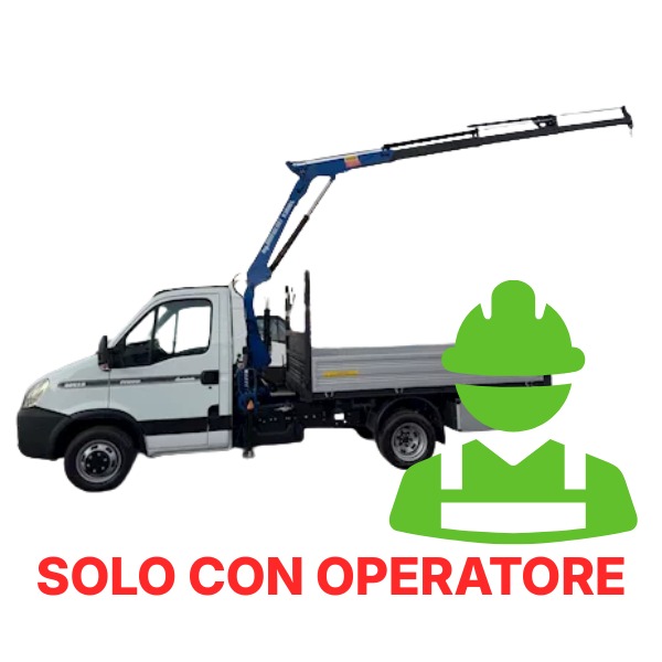 DAILY 35Q CON GRU (PORTATA 10 Q) (SOLO CON OPERATORE) GRU (BASE 50)